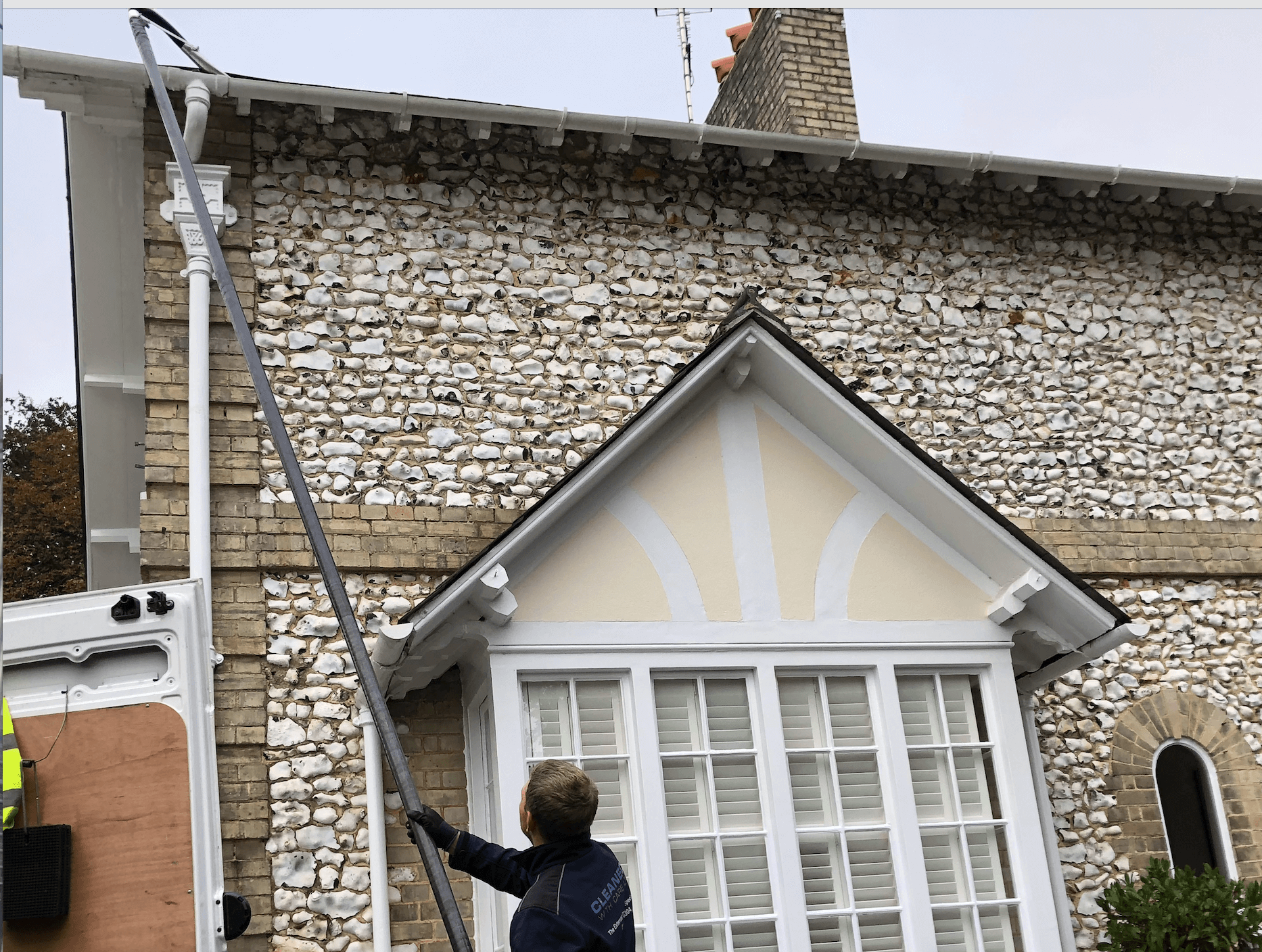 Professional gutter cleaning tools and equipment used by The Roof Moss Cleaners in Reigate